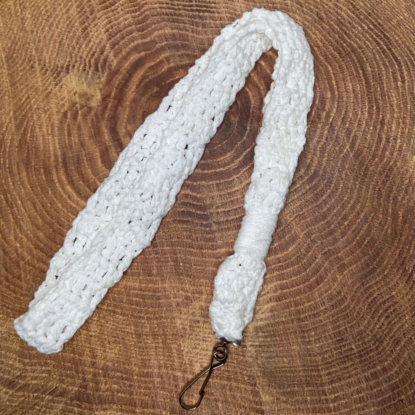 Simple White Lanyard