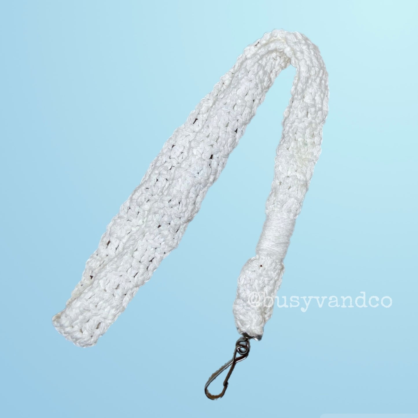 Simple White Lanyard