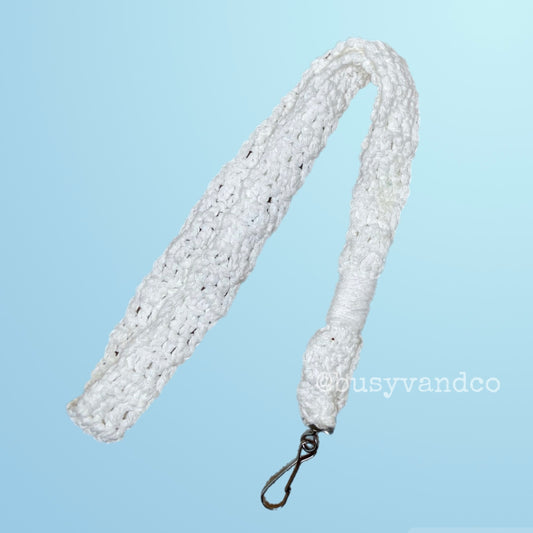 Simple White Lanyard