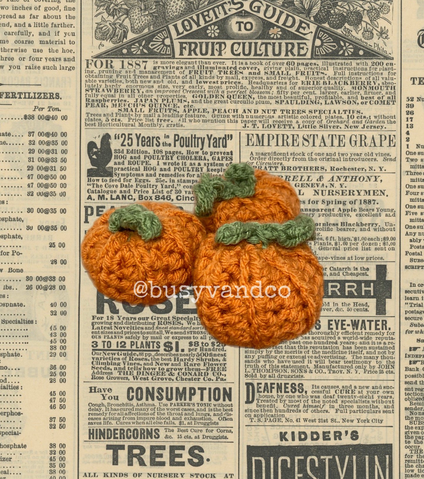 Mini Crochet Pumpkins