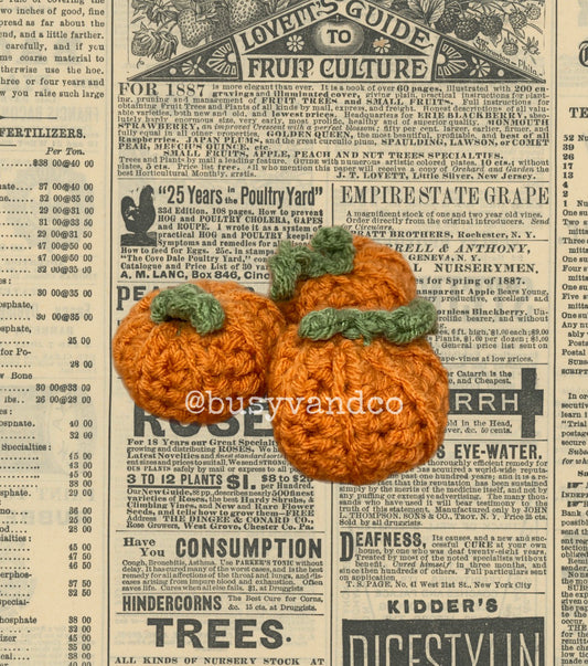 Mini Crochet Pumpkins