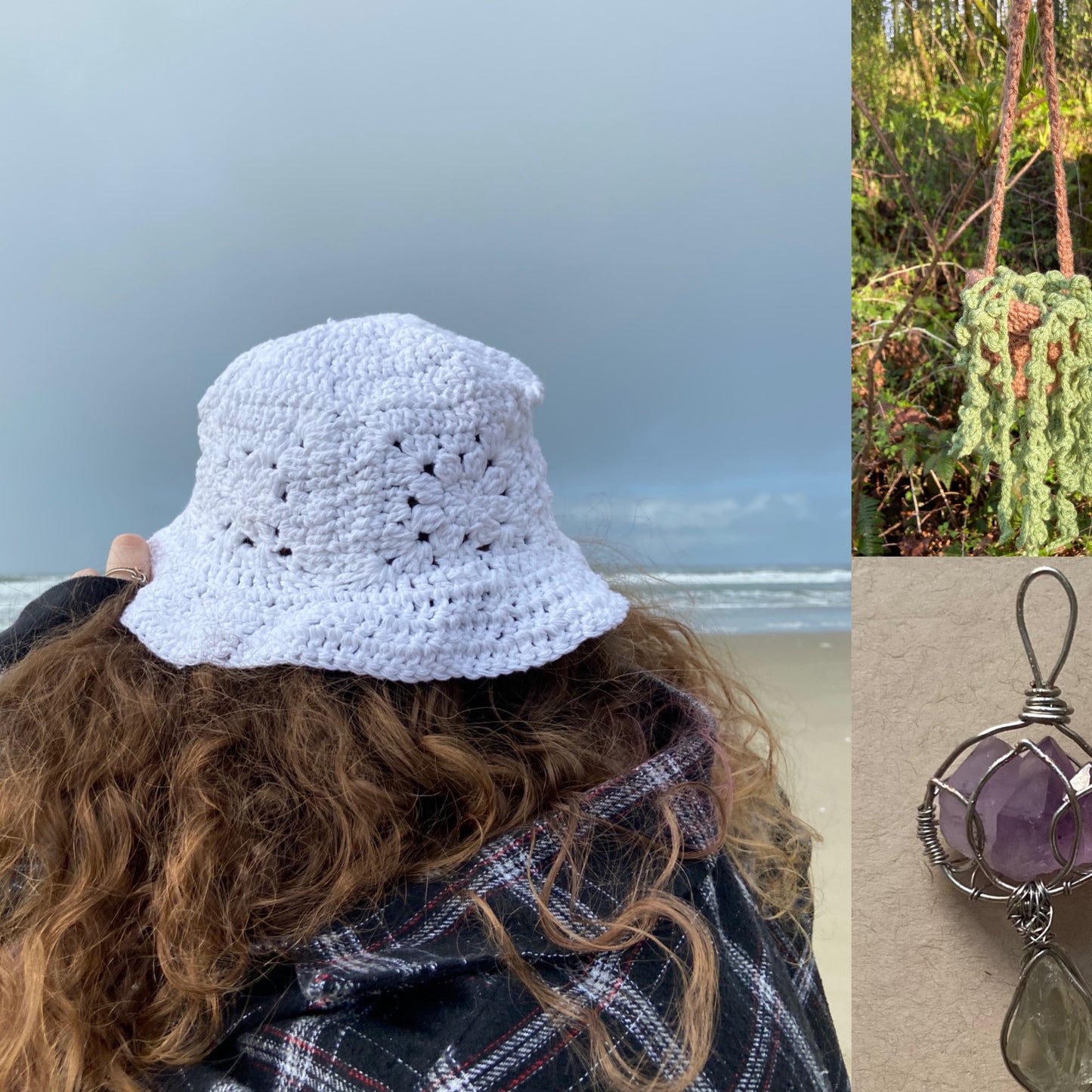 White Cotton Bucket Hat