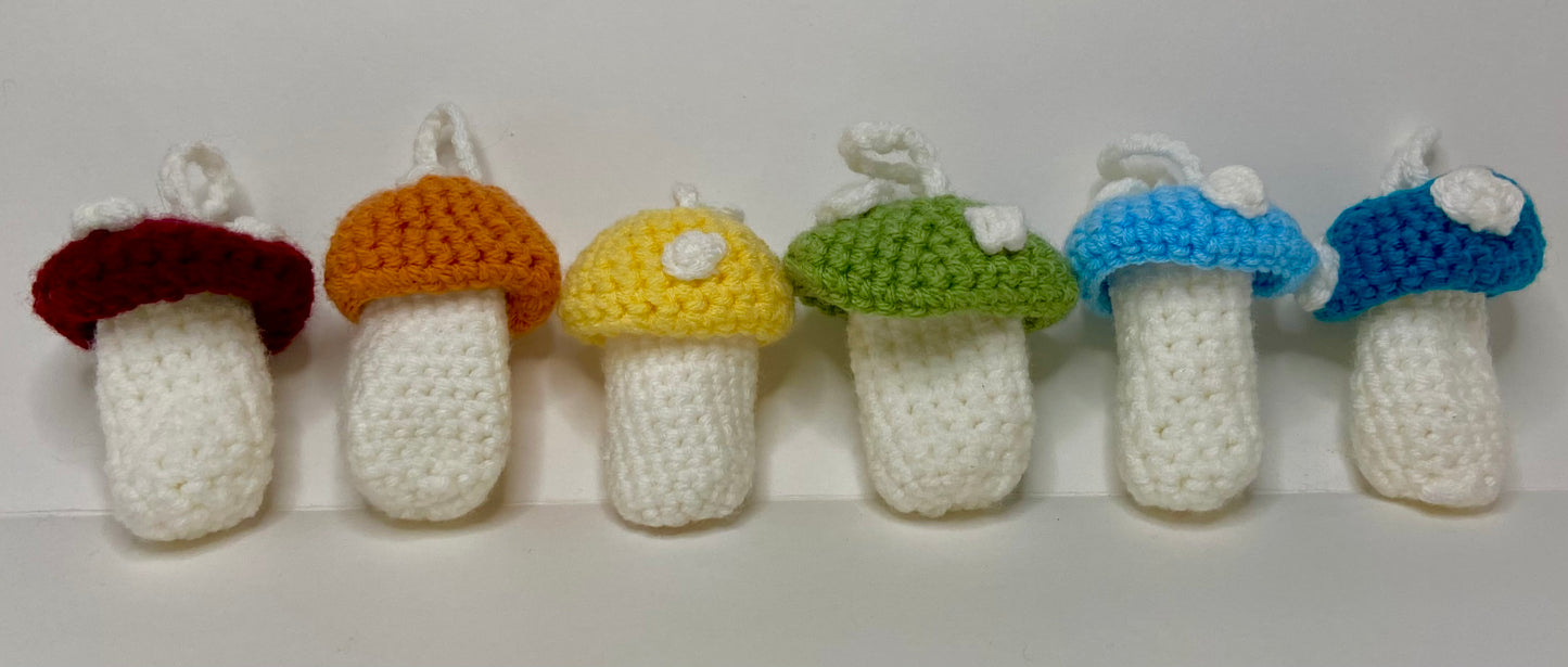 Mushroom keychains