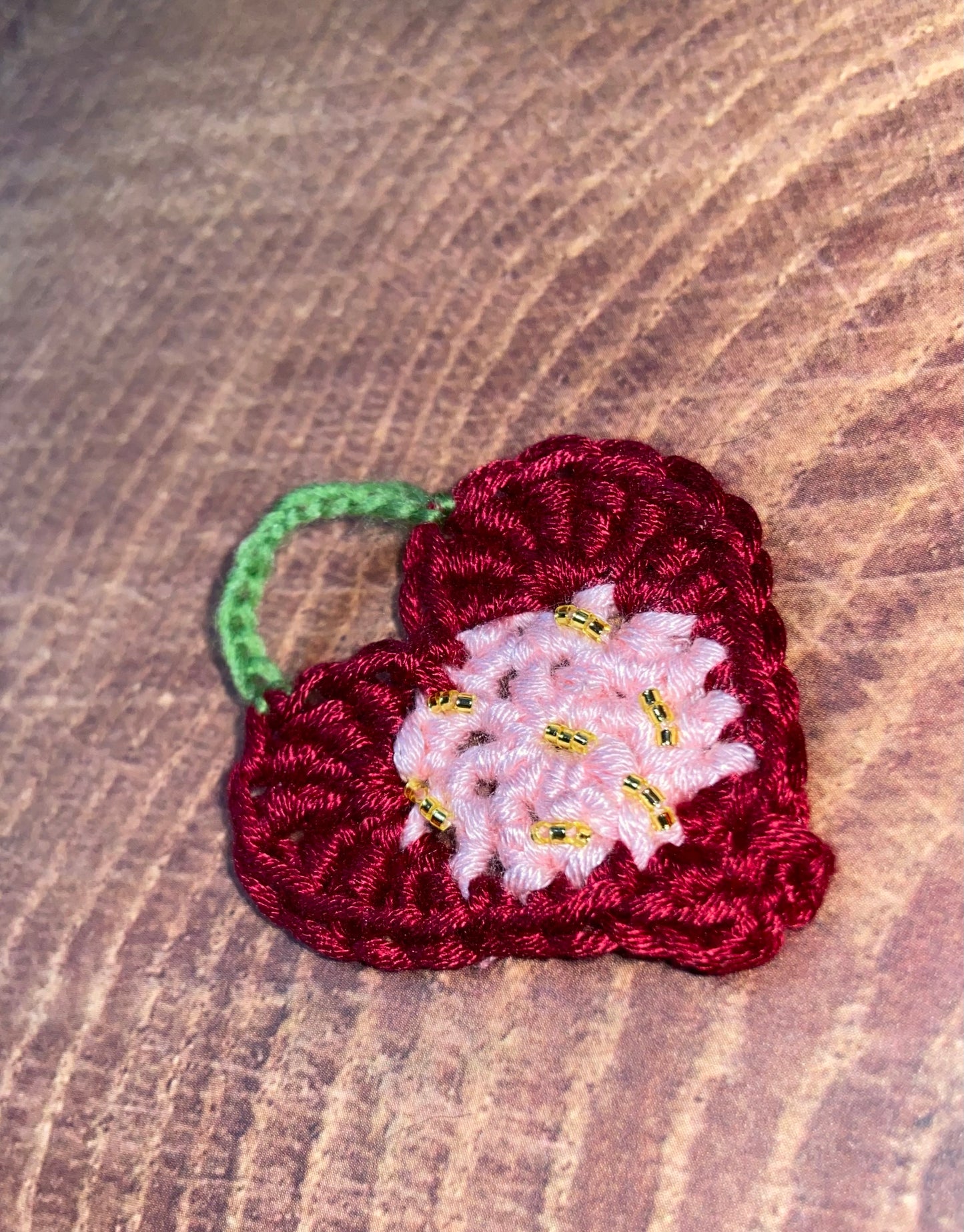 Silk Valentines Strawberry Earrings