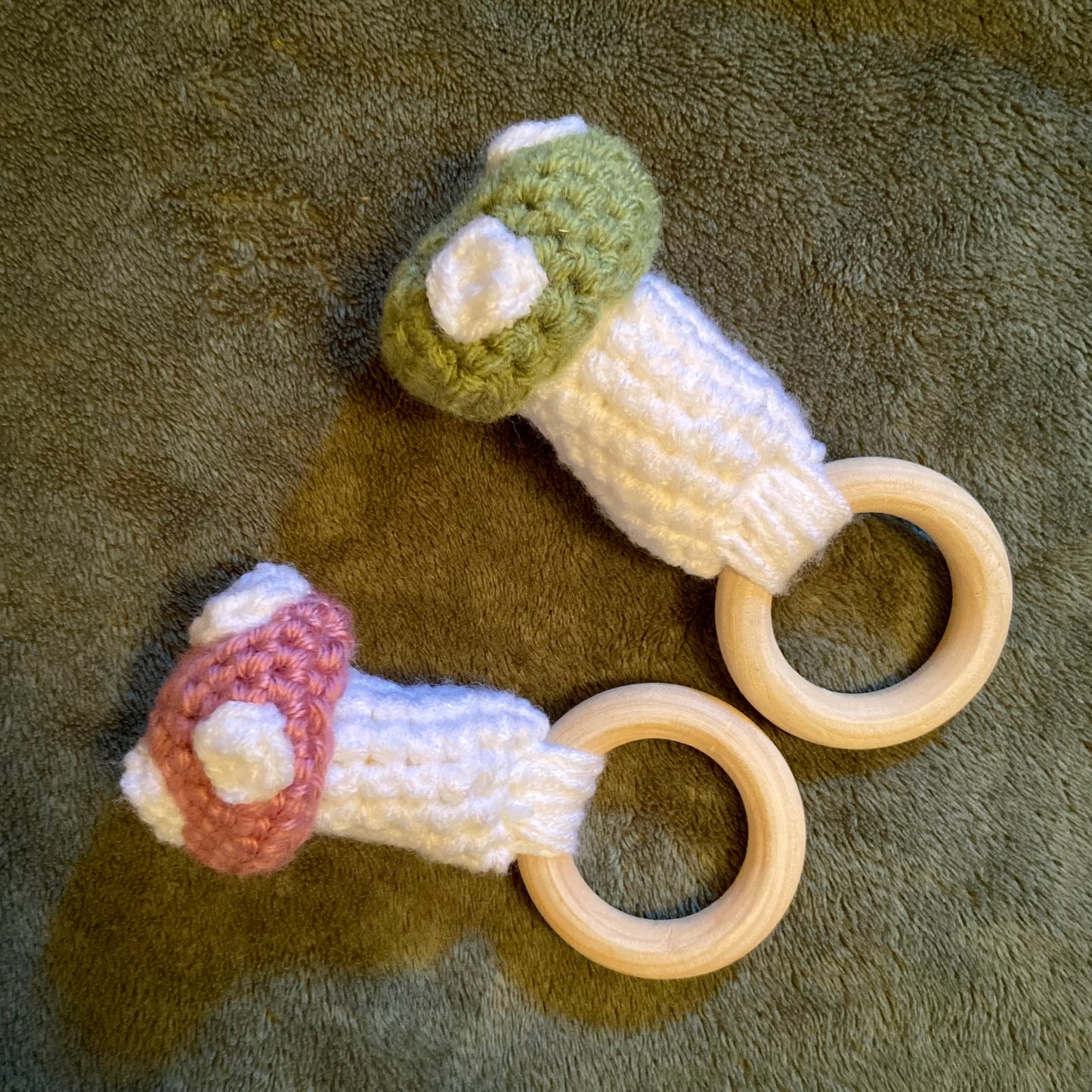 Mushroom Baby Rattle