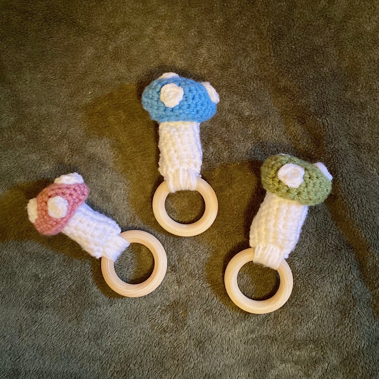 Mushroom Baby Rattle