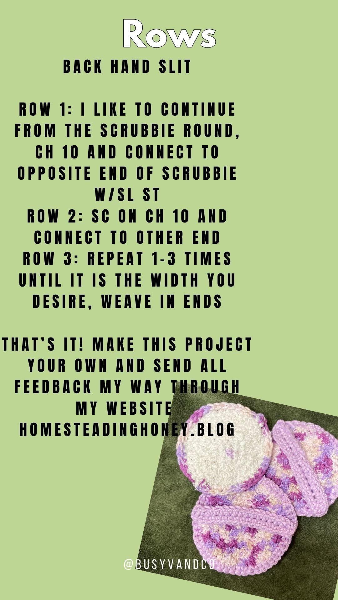 Dish Scrubby Crochet Pattern